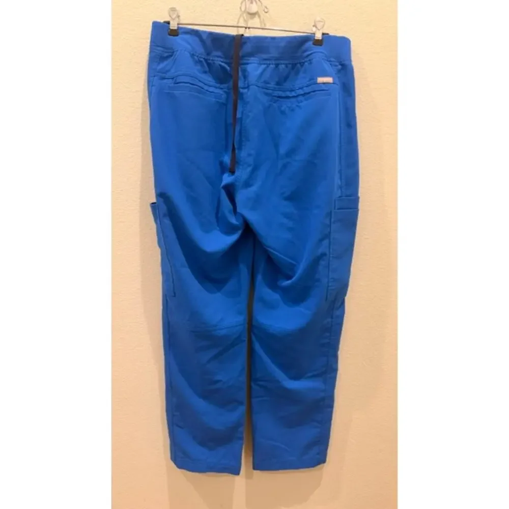 Mens Blue Elastic Waist Open Leg FIGS Size L/S